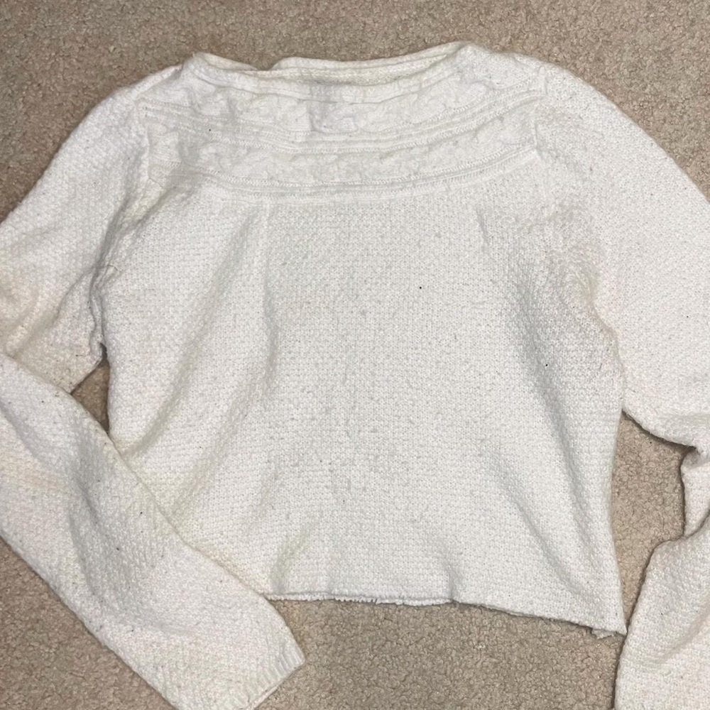 Croft and Barrow cream sweater